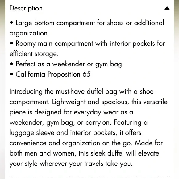 Calpak Olive Green Travel Bag - Picture 8 of 9